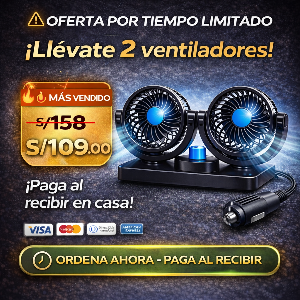 VENTILADOR PORTATIL PARA AUTO