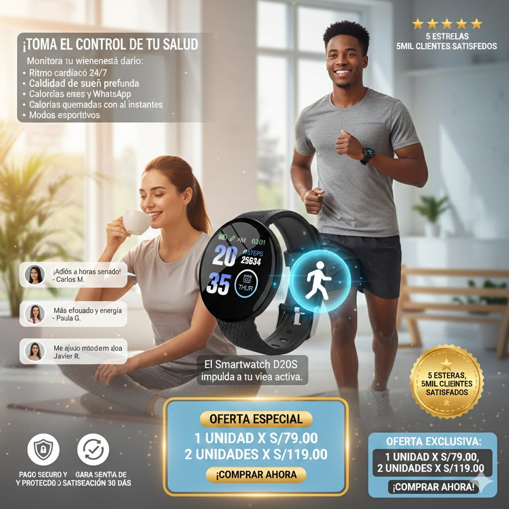 Reloj Smartwatch D20S